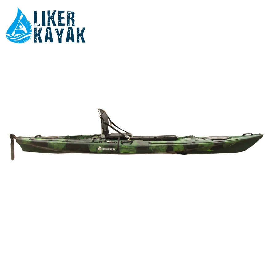 Camouflage Fishing Kayak with Stabilizer