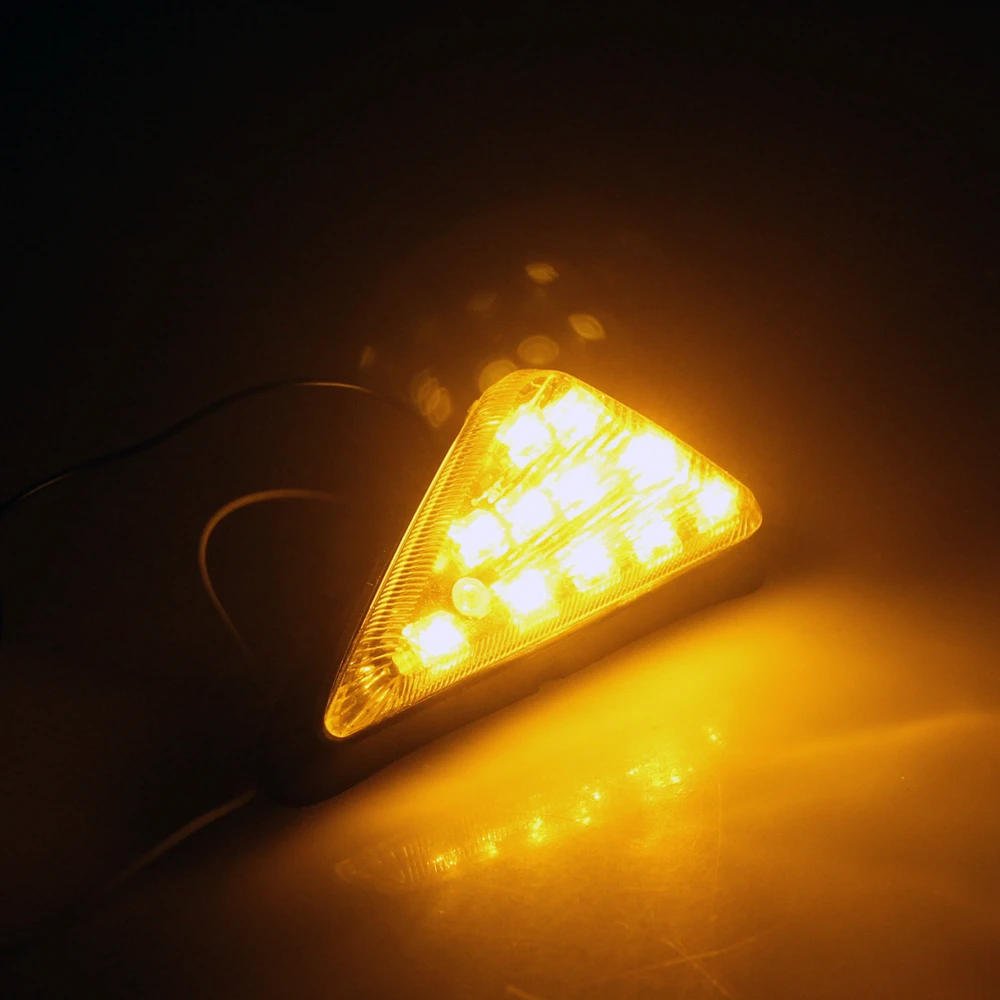 Aftermarket Triangle Casing LED Light Motorcycle Turn Signal for Kawasaki Suzuki Yamaha