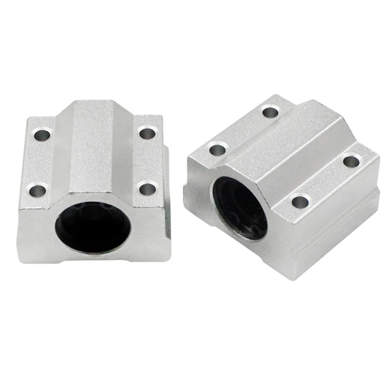 Produktbild von SCS10UU Linearkugellager – Gleitbuchsenblock 10 Mm, Silber, Alu-Legierung, Für 3D-Drucker & CNC
