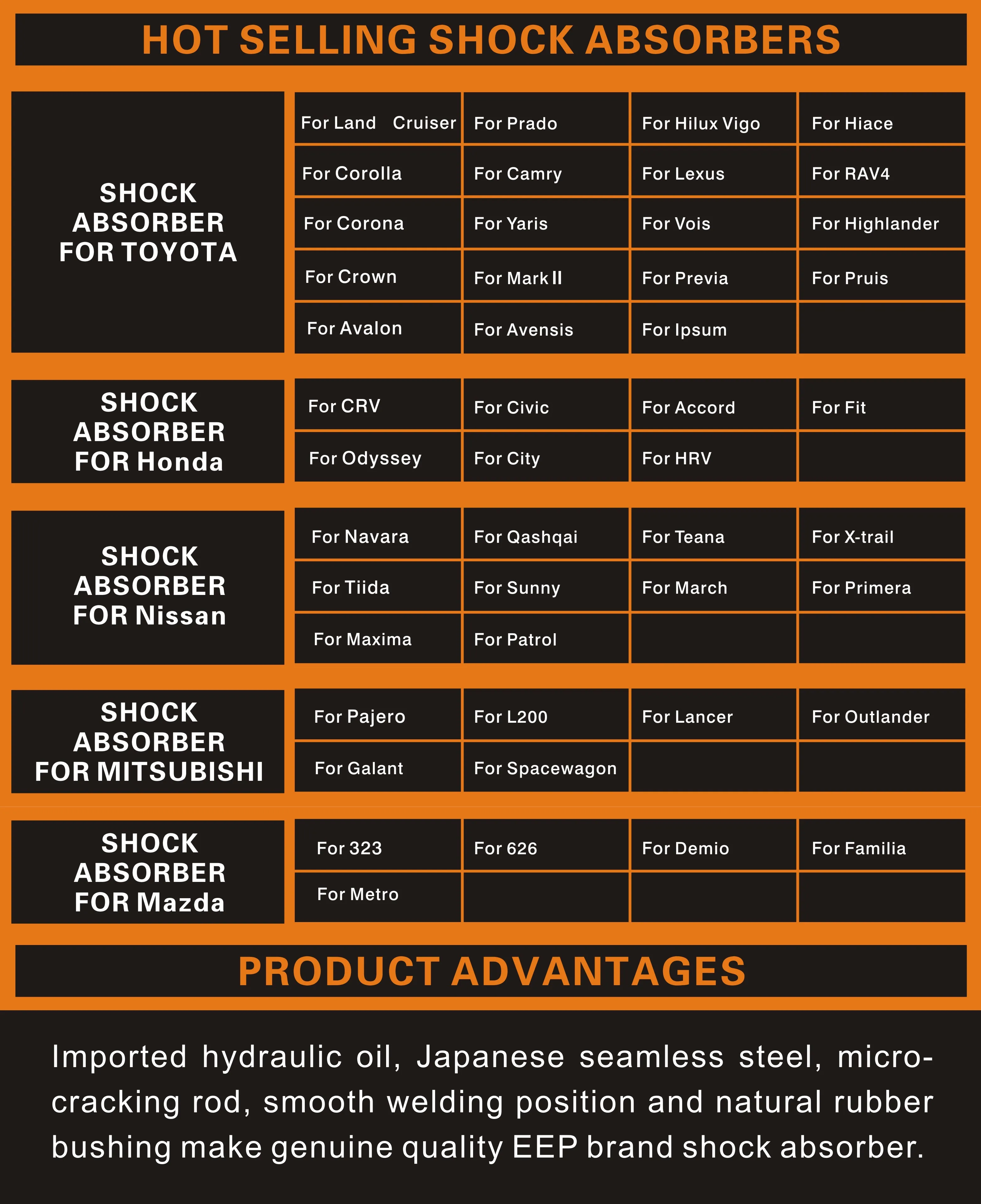 Автомобильная деталь амортизатор для Honda CIVIC FA1 51606-SNV-P01