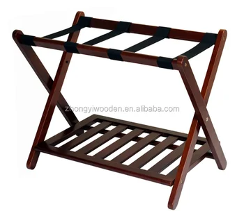 Home wooden luggage rack for suitcases folding wooden luggage racks wholesale