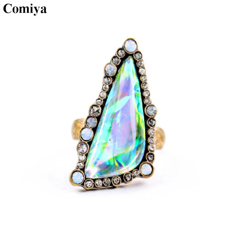 Hot selling vintage stone ethnic fashion rings for women bohemian trendy anillos statement accessories anel feminino