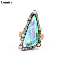 Hot selling vintage stone ethnic fashion rings for women bohemian trendy anillos statement accessories anel feminino