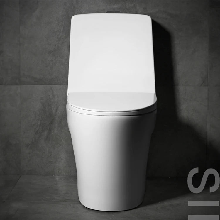 White Washdown One Piece Western Style Human Toilet Closestool