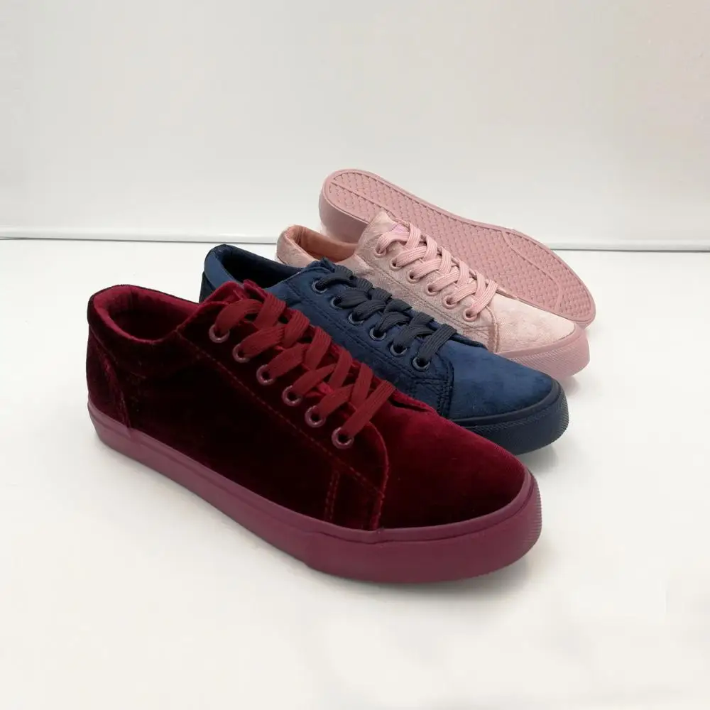Latest Ladies Velvet Shoes Colorful Available 2019 - Buy Velvet ...