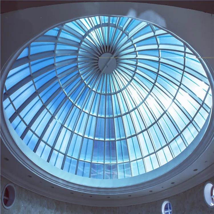 Large Span Round Skylight Cover Polycarbonate Dome Skylight Roofing