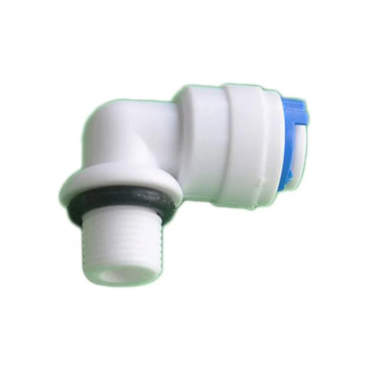 PureSec 1/4 RO Tubing Elbow Connector 90 degree 1/4 Water Line Fittings 1/4 Push to Connect Fittings for RO/DI Water Filter System/aquarium Pack of 10