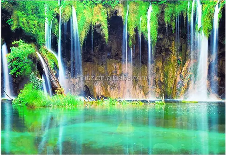 3d Waterfall Aquarium Background Manufacturers Poster Hd Fish Tank  Decorations Landscape - Buy 3d Background For Aquarium,3d Aquarium  Background Manufacturers,Plastic Waterfall Product on 