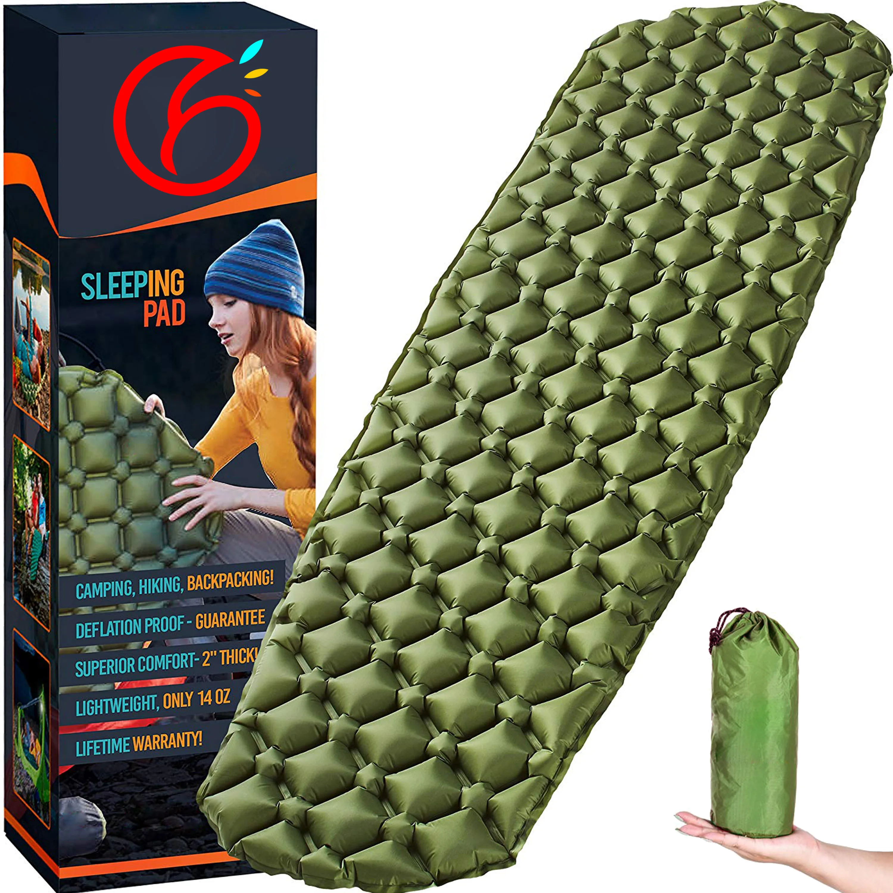 Ultralight Inflatable Sleeping Mat,Ultimate For Camping,Backpacking