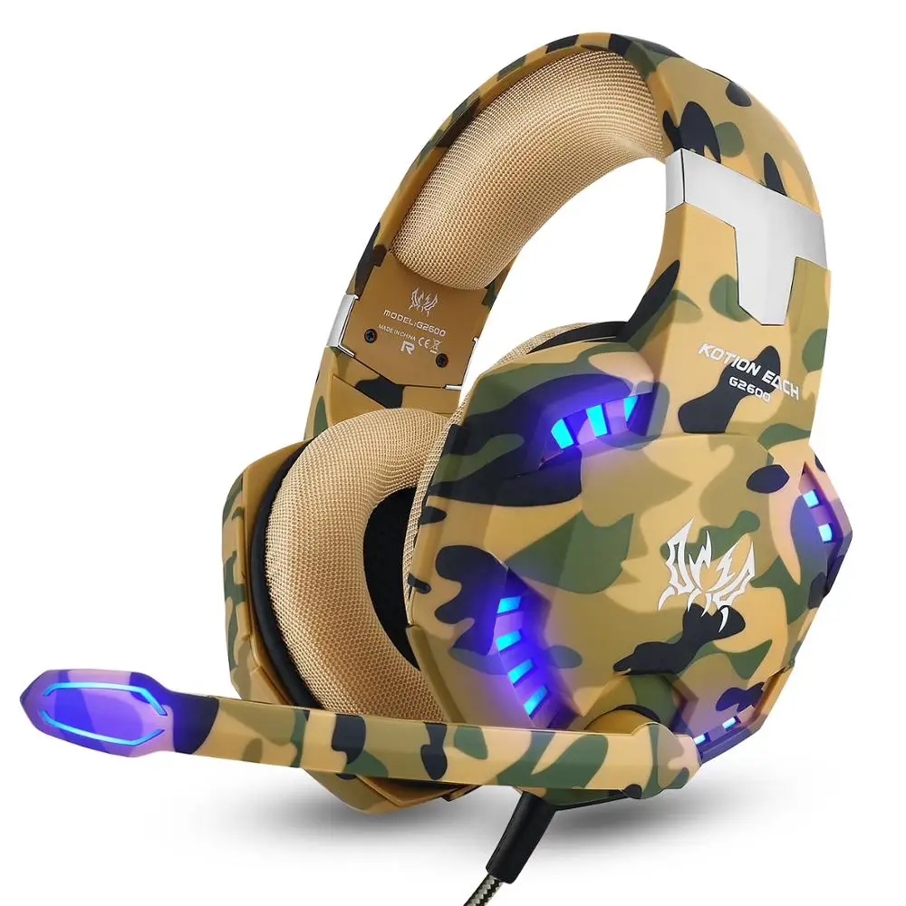 Integratie Observeer kans Source G2600 Desert Camouflage Wired USB PC Gaming Headphone PS4 Game  Headset With Microphone on m.alibaba.com