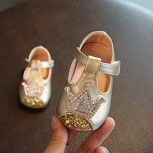 gold baby doll shoes