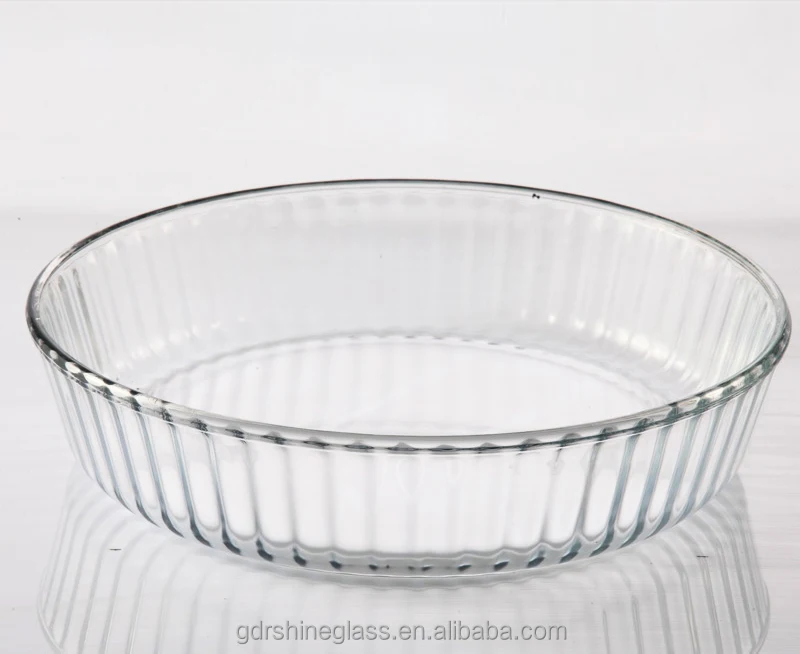 Simax Round Glass Casserole Dish: Clear Glass Round Casserole Dish with Lid  and Handles - Covered Bowl for Cooking, Baking, Serving, etc. - Microwave