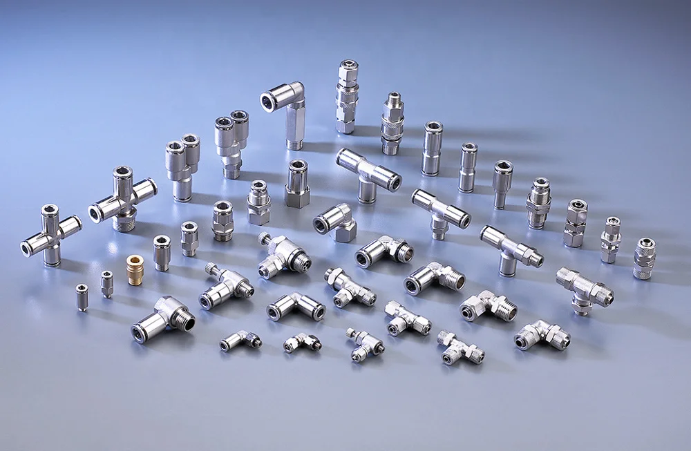 Pneumatic Components RPH Male Banjo Two Touch Fittings Brass Nickel-plated Pneumatic Rapid Fitting Articulated Quick Connectors