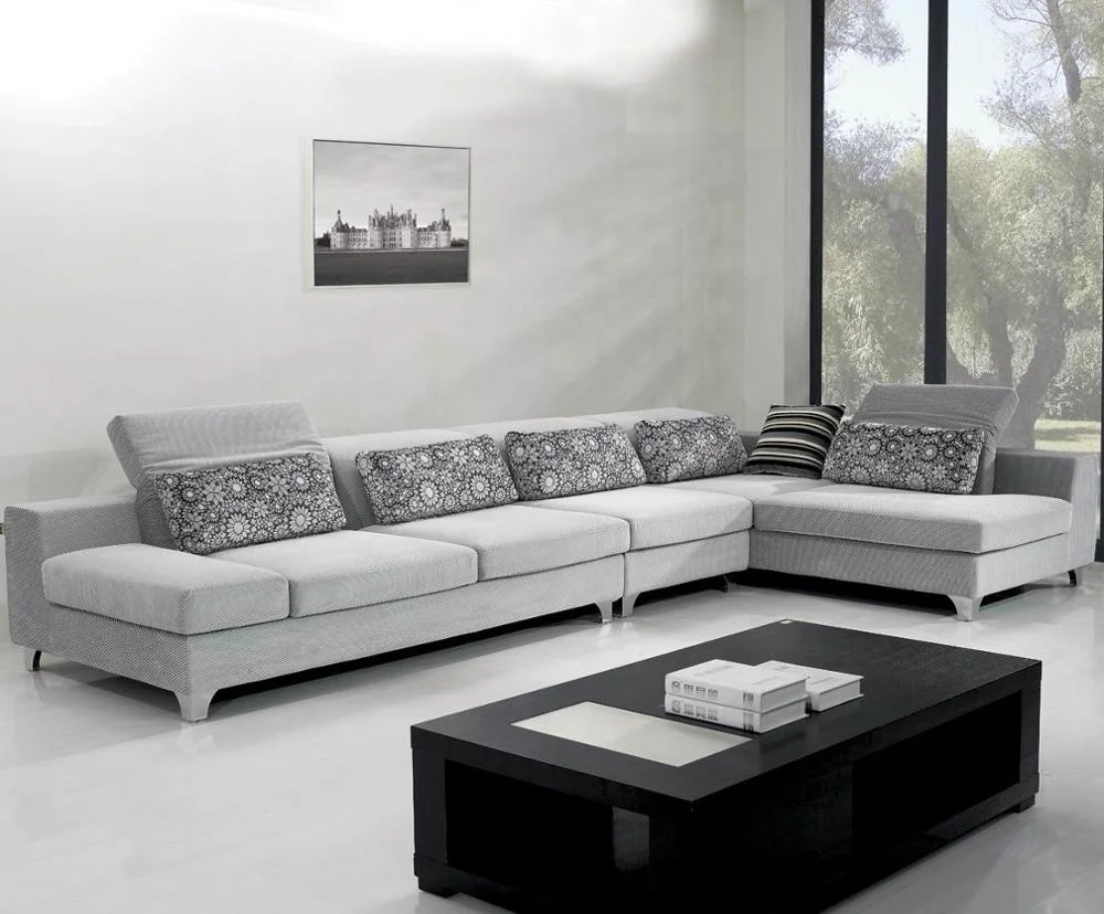 New Arrival Modern Living Room Wooden Furniture Corner Sofa Set Design For Livingroom
