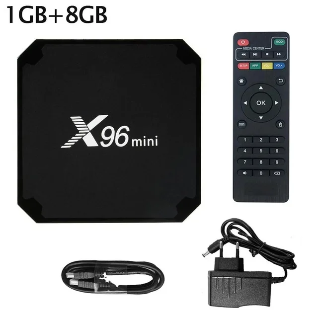 X96 Mini X96mini Android 7.1 Smart TV BOX 2GB/16GB TVBOX X 96 Mini Amlogic  S905W H.265 4K 2.4GHz WiFi Media Player Set Top Box Plug Type: AU Plug,  Color: 1G 8G