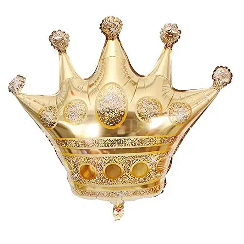 gold princess crown helium balloon wedding decoratio