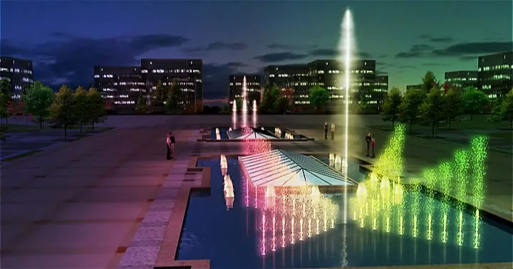 Portable Simple and Convenient Musical Water Fountains for Wedding Decorations