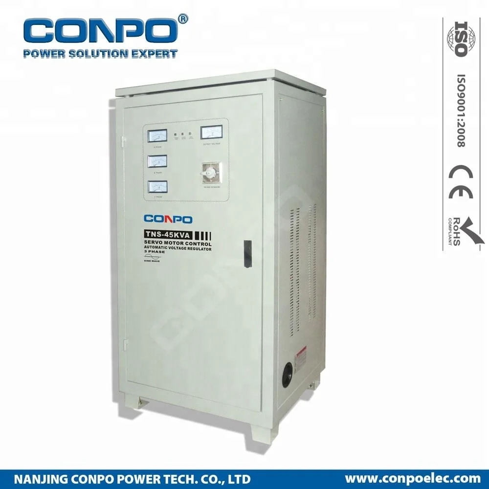 TNS-60KVA трехфазный Серводвигатель-Тип Автоматический регулятор напряжения переменного тока стабилизатор AVR камеры de voltaje