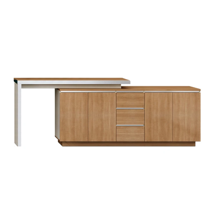 Nội thất văn phòng Nội thất gia đình Tủ đựng đồ bằng gỗ Credenza có chiều cao thấp với ngăn kéo
