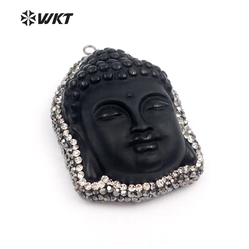 Wt-np366 Natural Black Obsidian Carved 