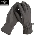 Brand Hiking gloves Men outdoor Sports trekking Cycling Military Tactical Waterproof Full Finger Gloves fleece Women