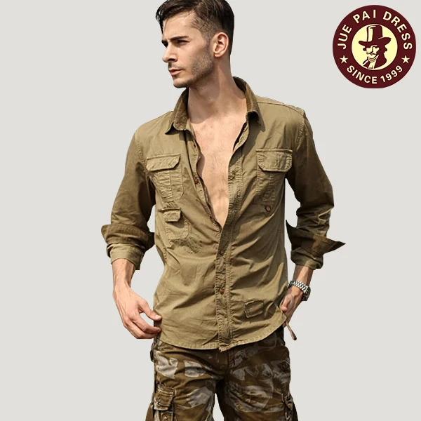 Lange Mouwen Flap Pocket Cargo Designer 