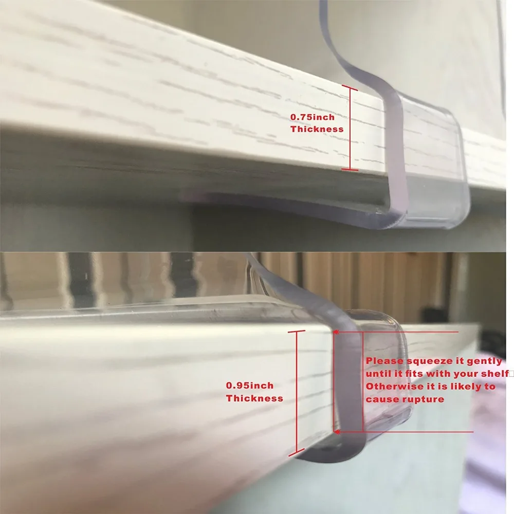 Hot Sale Wood Closets Shelf Divider Acrylic Closet Separator Plastic