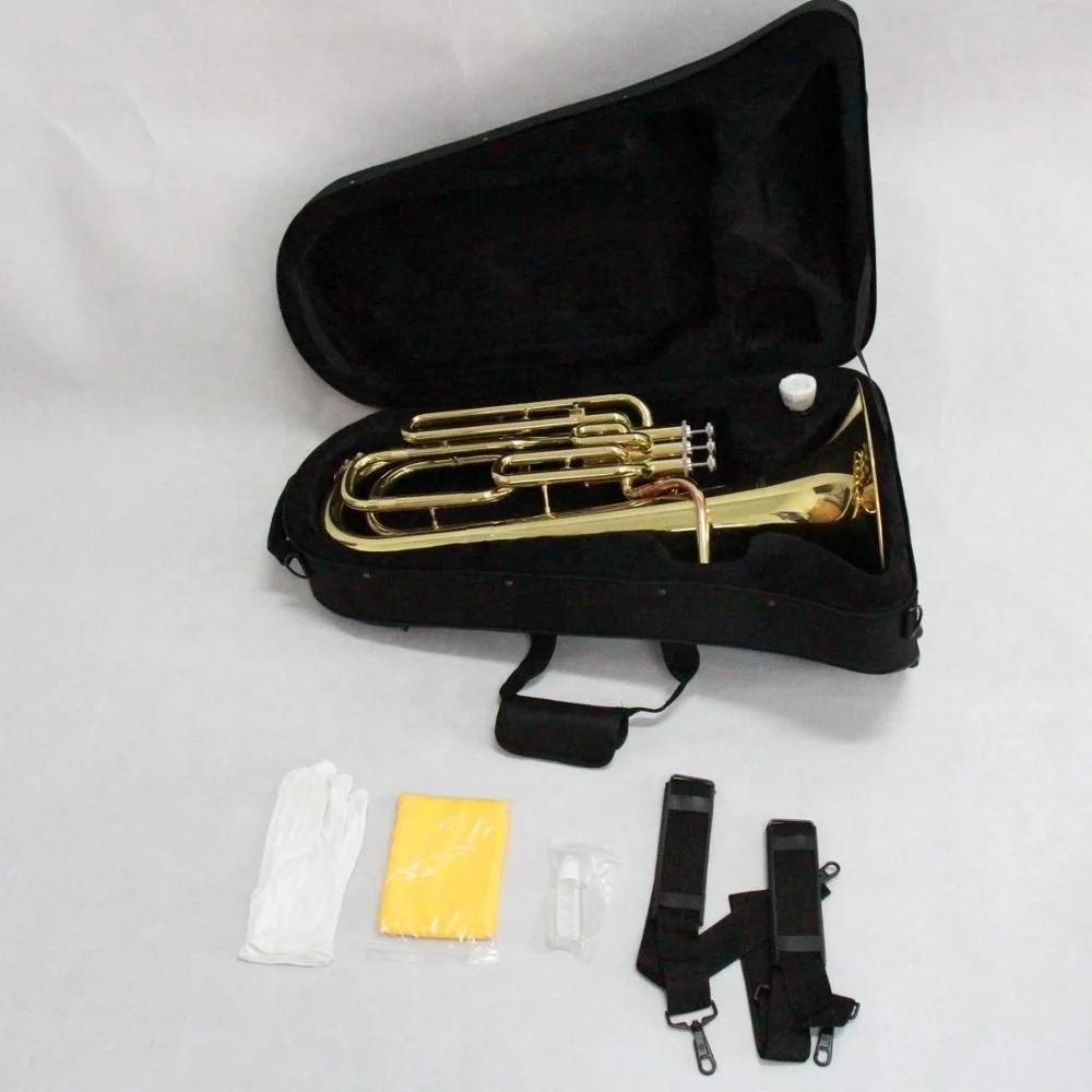 Brass Band Musical Instrument For Sale Good Price Baritone Horn Gold Lacquered Baritone Buy