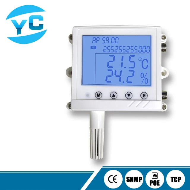 Network Transmission TcpIp Temp Humidity Sensor Data Center Environmental Monitoring Equipment