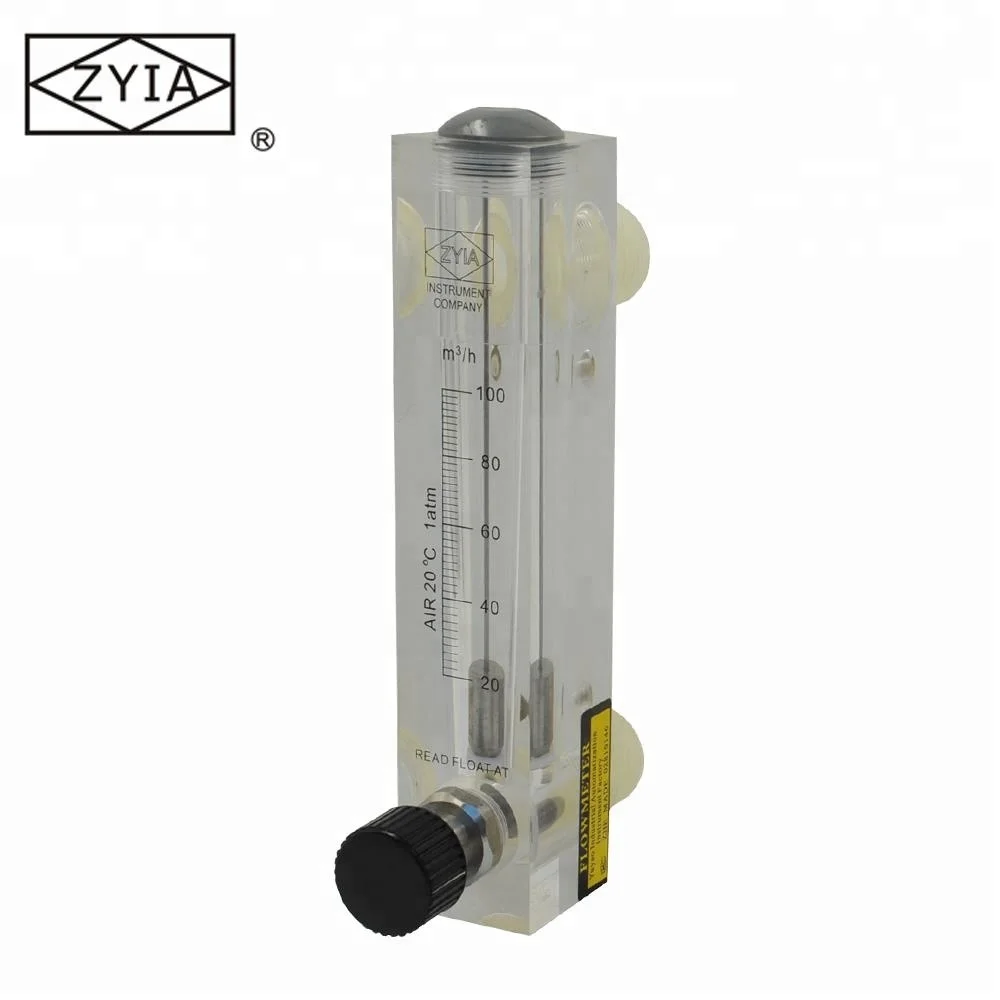 Zyia Panel Type Flowmeter Liquid Control Flow Meter With Valve
