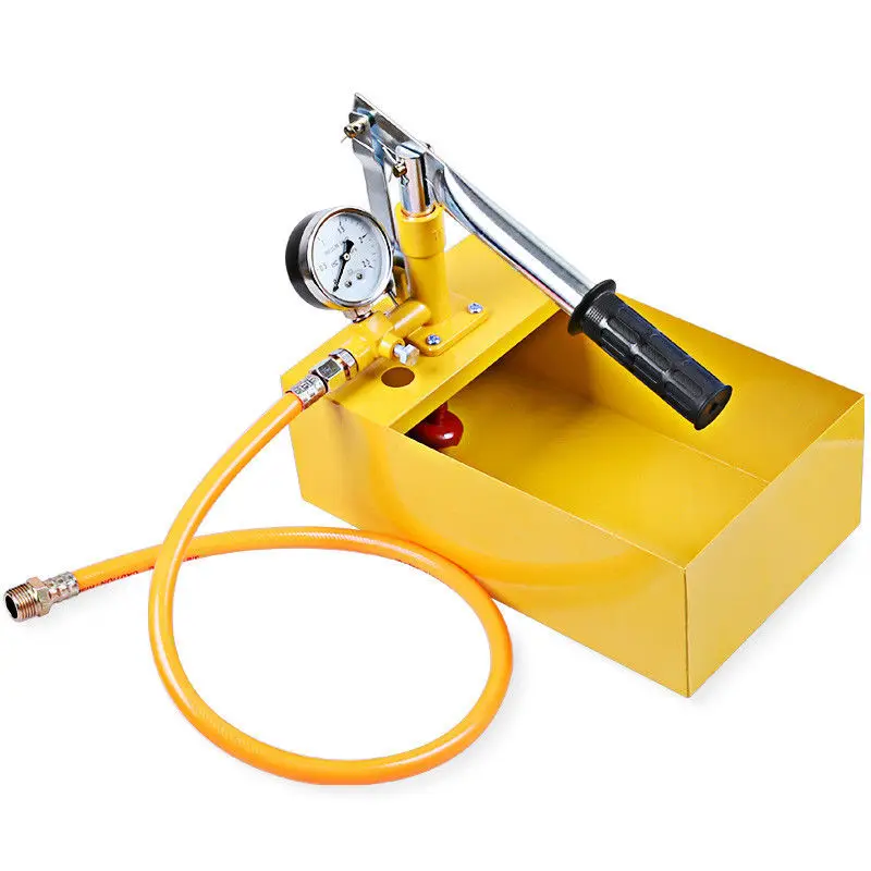 Prueba de presión de agua hidráulico 25KG Manual Pipeline Probador bomba máquina herramienta