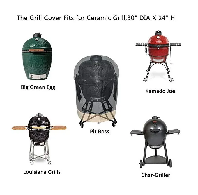 Grill Cover Vision Grills Large Weather Proof UV Protected Karmado Ceramic Style