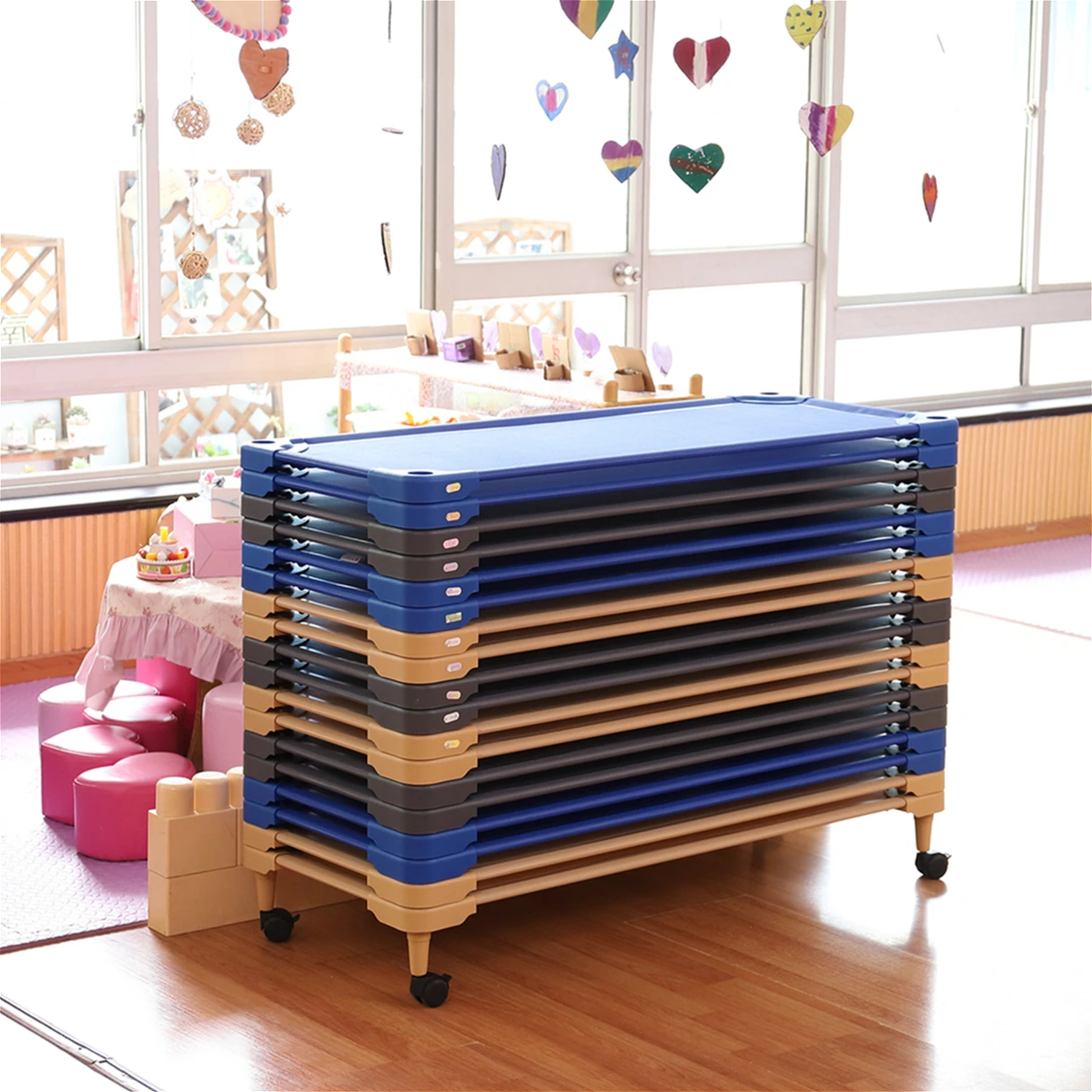 stackable daycare beds