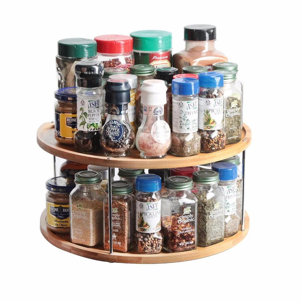 Bamboo 18 Jar Spice Rack OZON