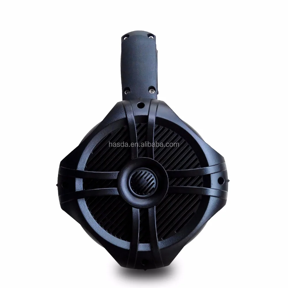 6.5' Waterproof Tower Speaker H-6106 Black IP66 Marine Wakeboard Speakers for Boat ATV UTV