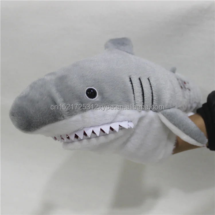 Custom Complete Soft Shark Animal Hand Puppets Plush Toy