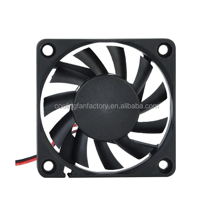 60mm軸流DC冷却ファン、プラスチック製ブレード、60x60、6010、5V/12V