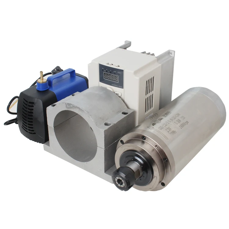 
 400 кВт er25 Гц ЧПУ фрезерный станок для резьбы по дереву с водяным охлаждением Шпиндельный двигатель  