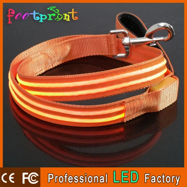 Из светодиодов мигающий аксессуары для собак ремни поводок