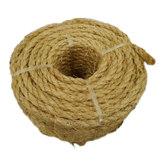 8mm Synthetic Sisal Rope x 35 Metres Cheap Sisal For Decking Garden & Boating 