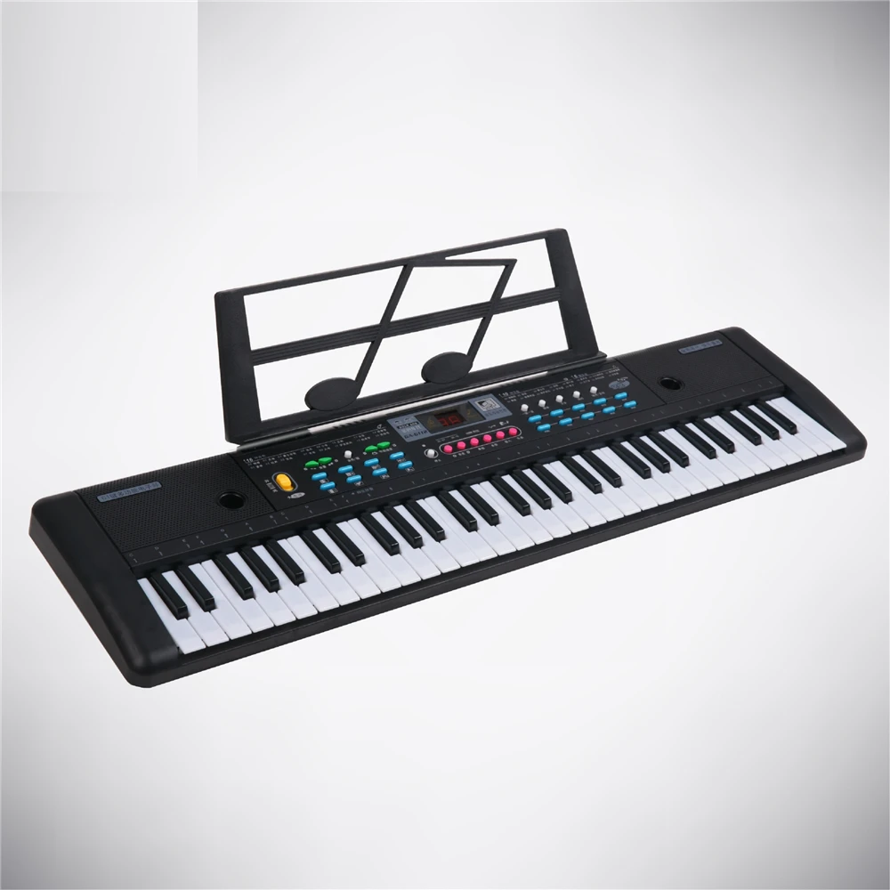 For Children 61 Keys LED Display Keyboard Piano Electronic Organ with MIC Music Sheet Stand
