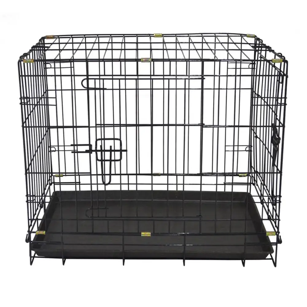 Folding Stackable Wire Pet Display Dog Kennel Cage Collapsible Dog ...
