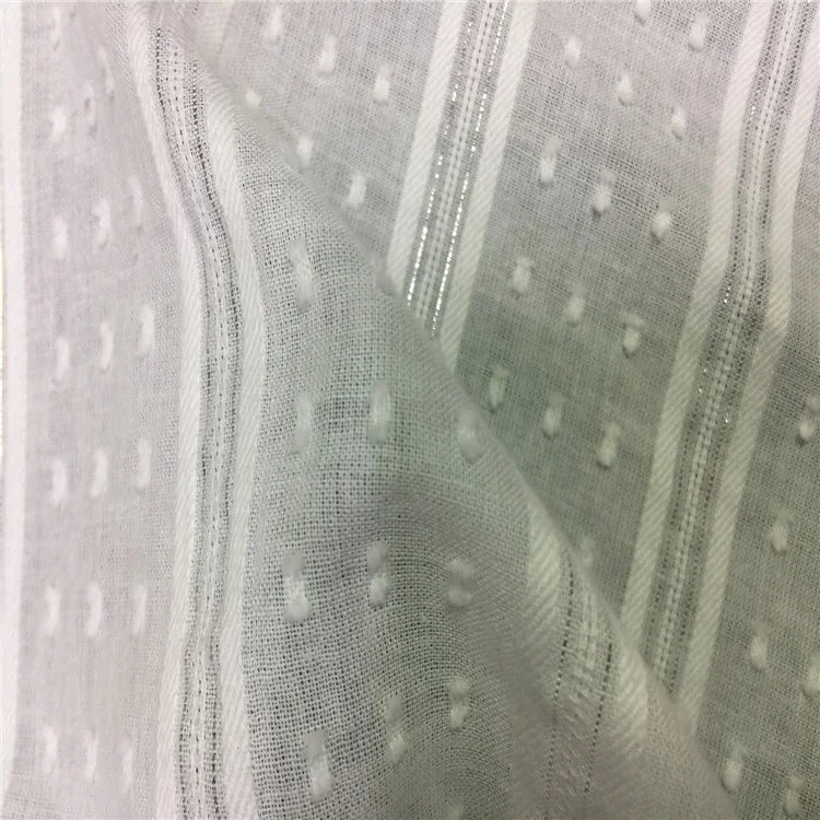 Shinning Lurex Fabric Cotton Lurex Fabric Cotton Dobby Fabric for Cloth