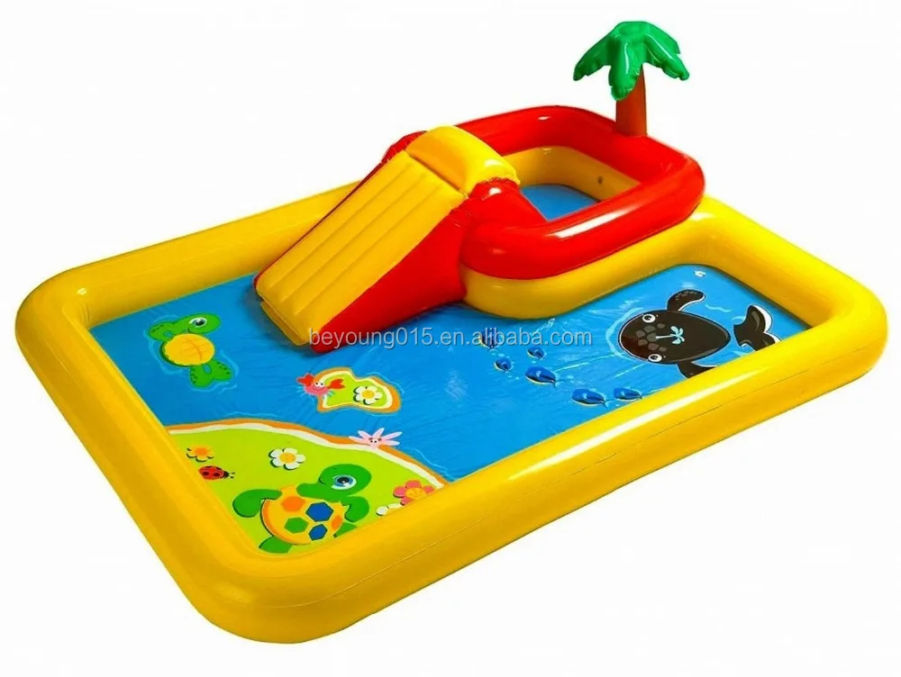 Intex Ocean Play Center Inflatable Outdoor Yard Childrens Wading Pool W Water Slide Buy Inflatable Wading Pool Inflatable Small Pool Water Slide Inflatale Outdoor Play Pool Product On Alibaba Com