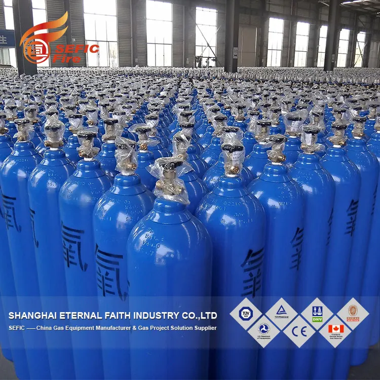Кислородный азот аргоновый газовый баллон для промышленного использования