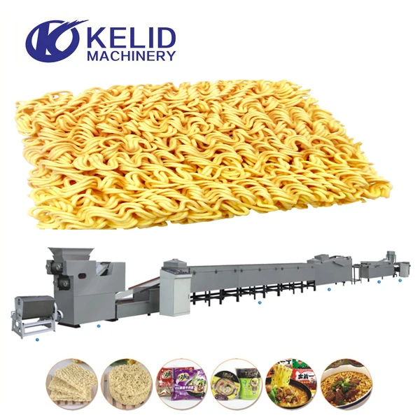 Continuous Fried Ramen Instant Noodles Making Production Machine