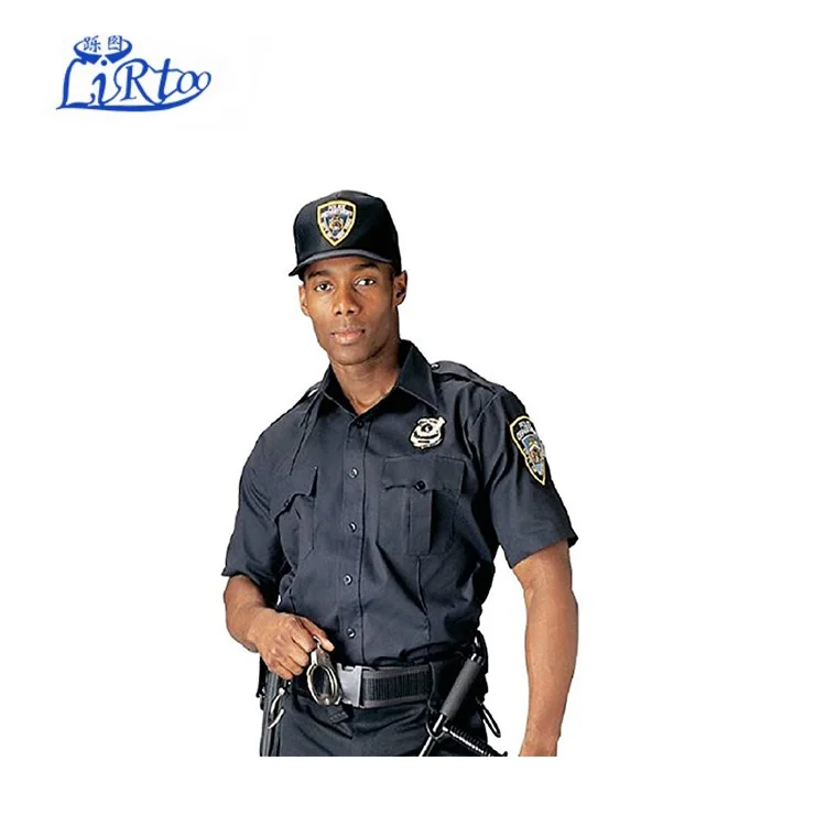 mens navy blue short and long sleevepolice security uniform