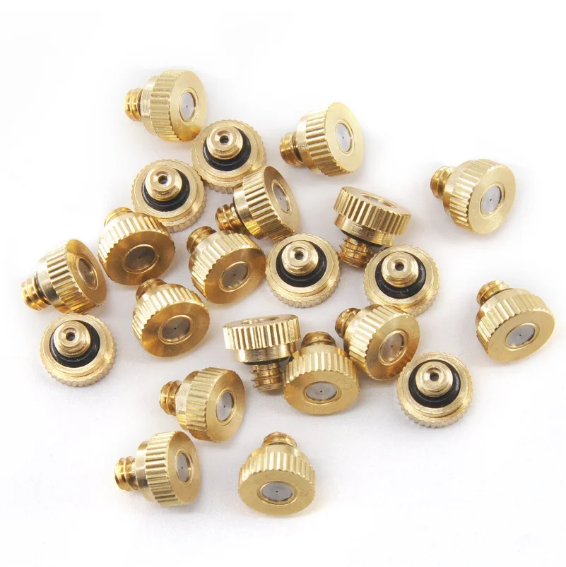 
Латунная туманная насадка 1/4, наружная резьба 0,1 мм-0,8 мм, отверстие для садовой системы охлаждения 