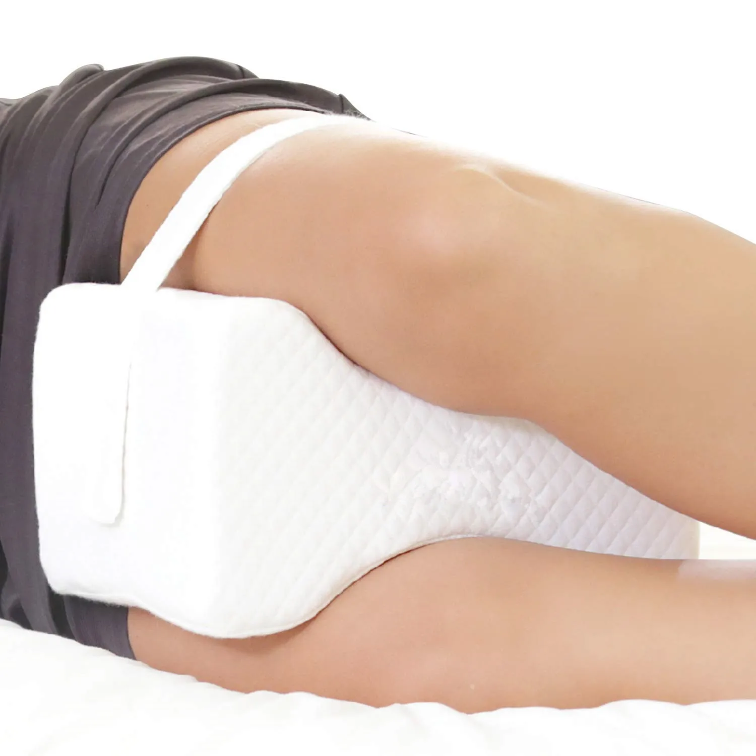 Memory Foam Pillow Leg Knee Sciatica Relief Joint Orthopedic Wedge Shape BackHip 