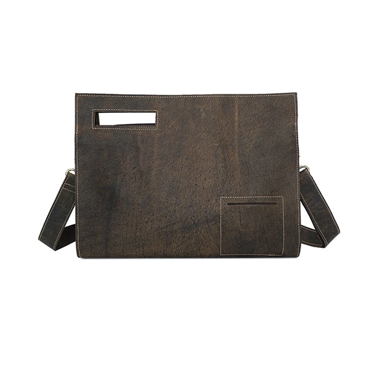 dark brown clutch